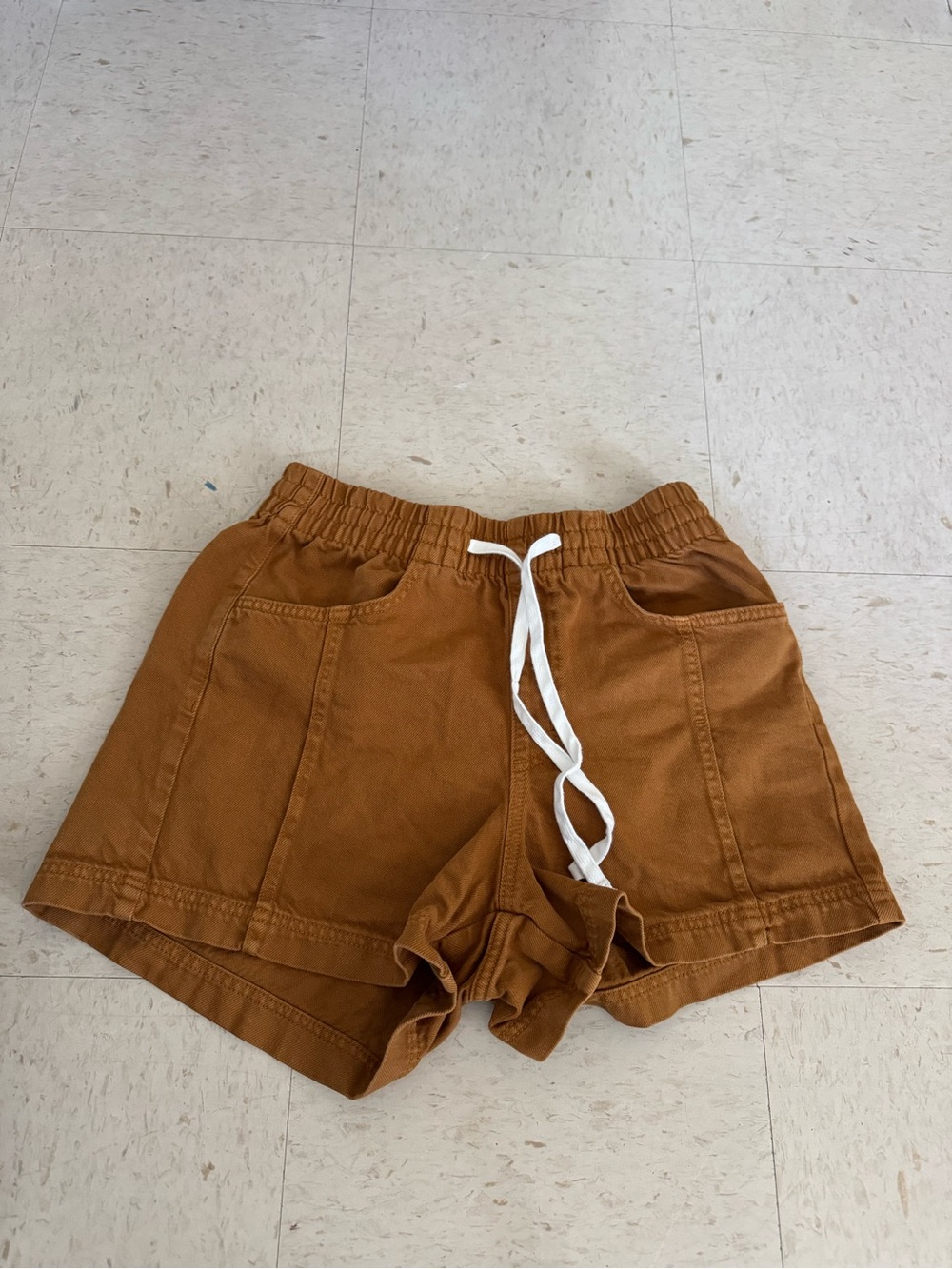 Universal Thread Mustard Drawstring Utility Shorts - Picture 2 of 3